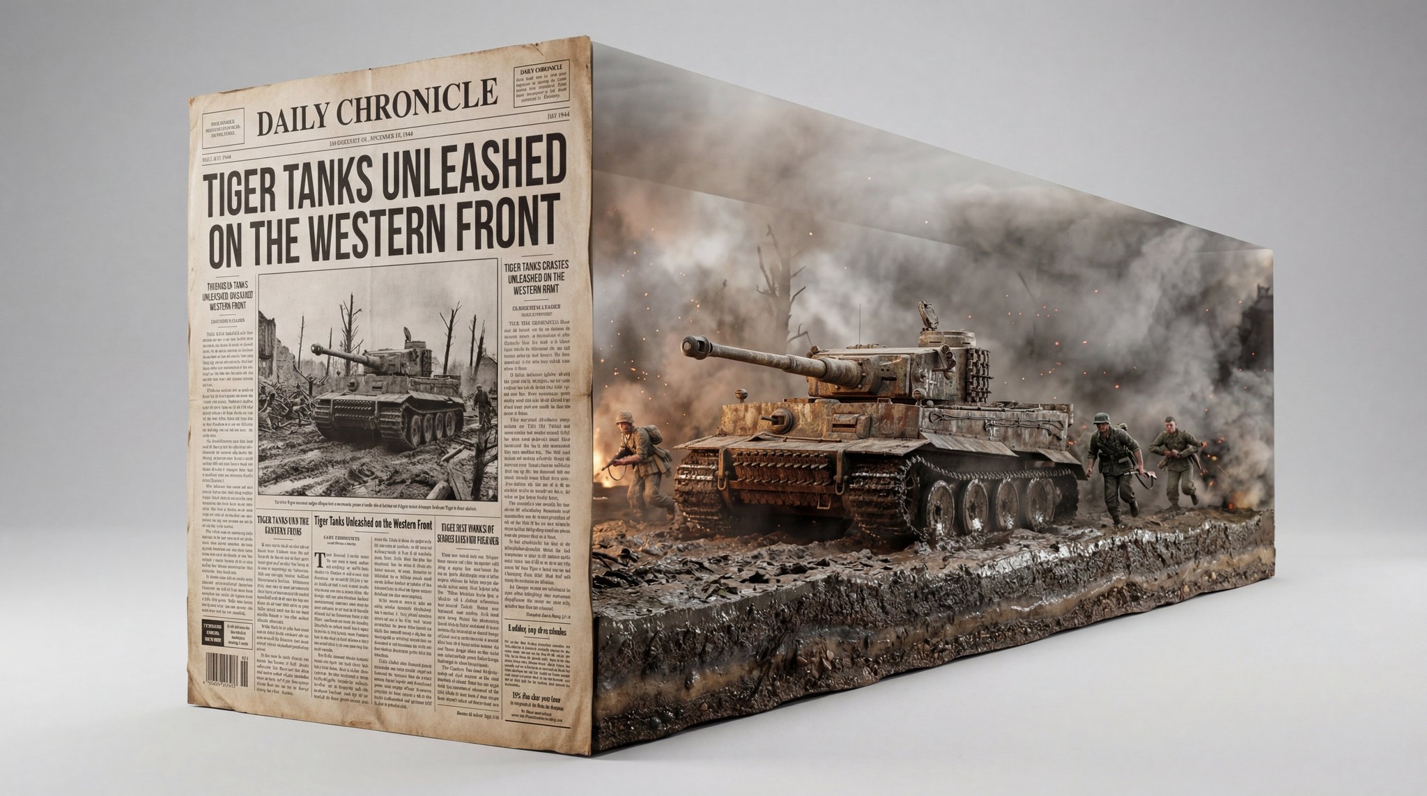 3D Newspaper Diorama