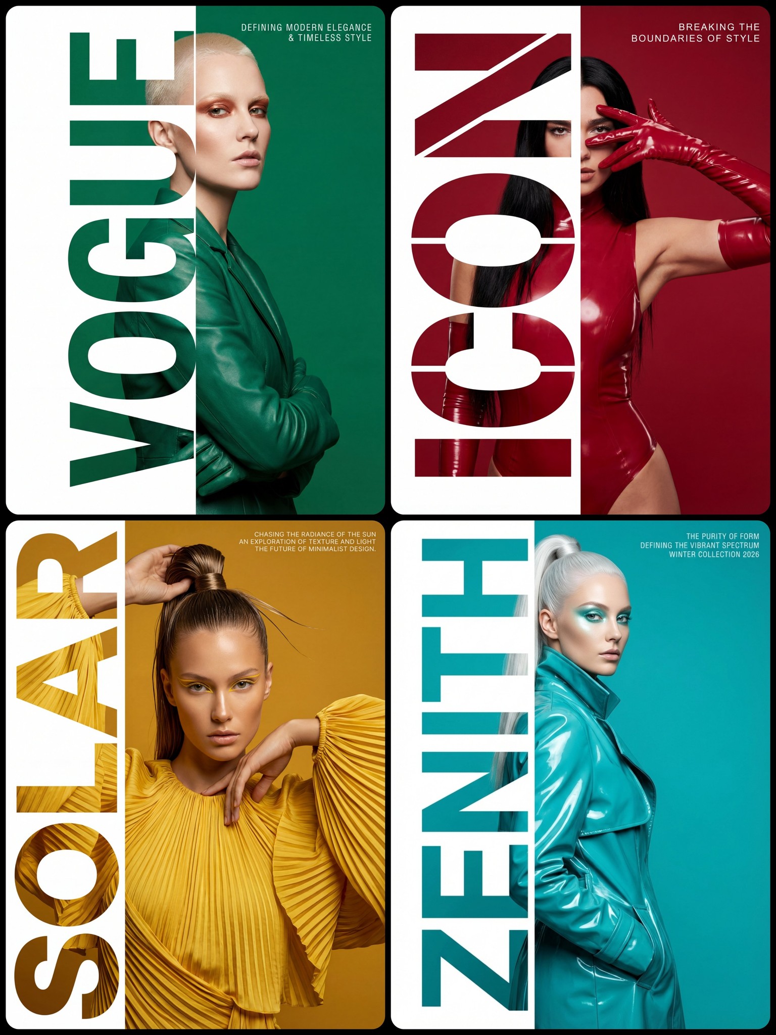 High-Fashion Typography Editorial Poster