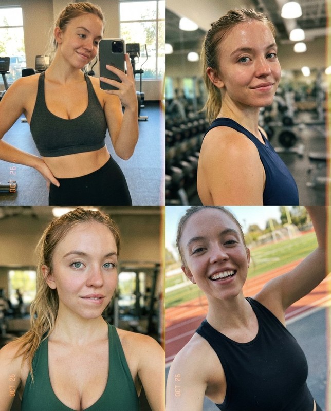 Sports Selfie 2x2 Grid Portrait