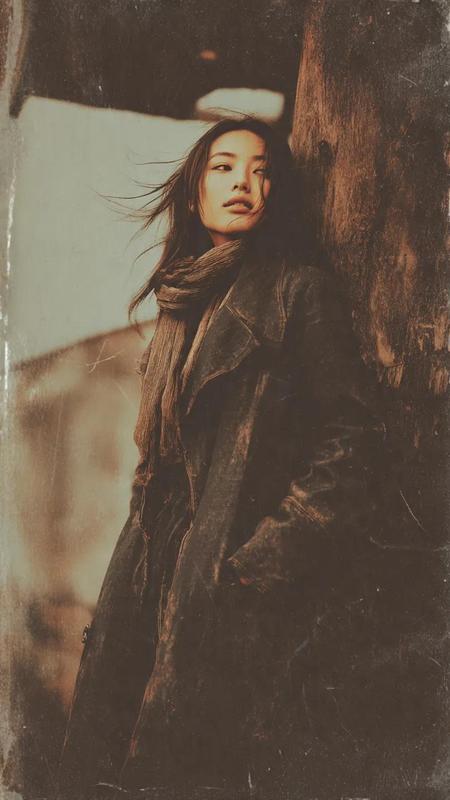 90s Japanese Grunge Vintage Female Portrait