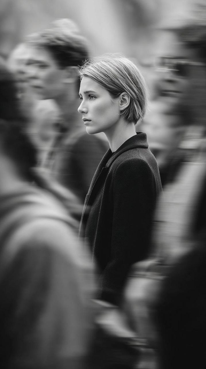 Leica Street Monochrome Side Profile Editorial Photography