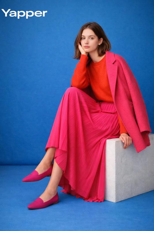 Minimalist Studio Warm Tone Fashion Editorial Portrait