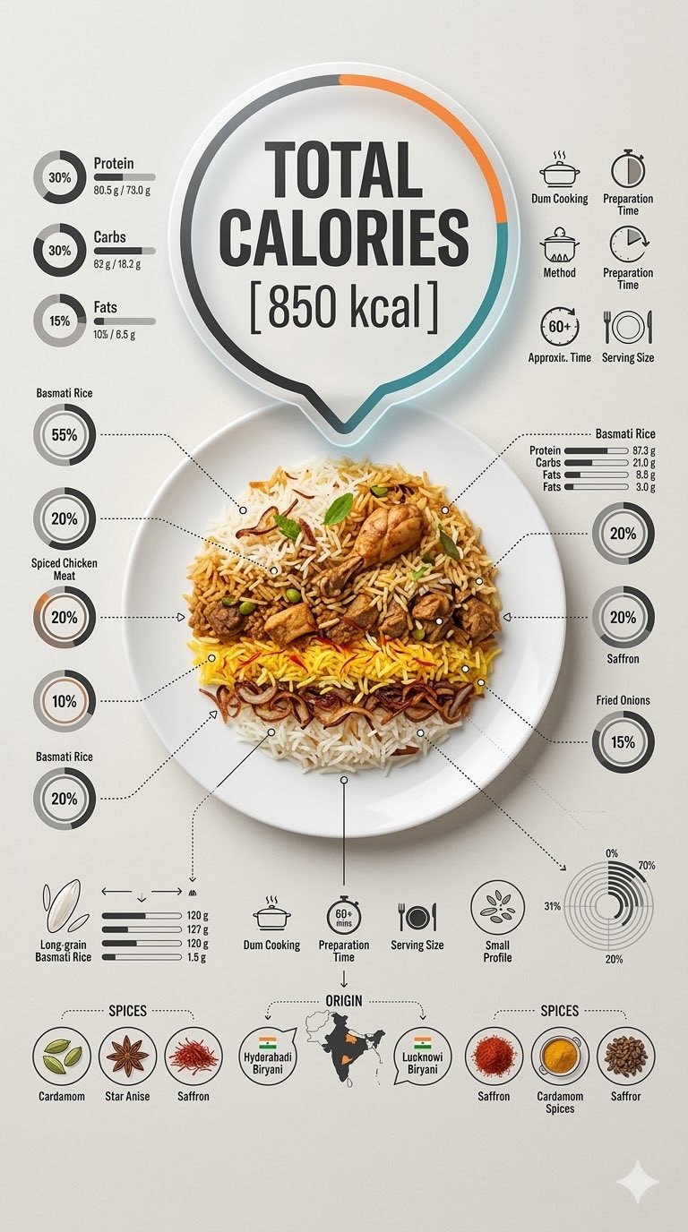 Creative Food Infographic Cross-Section Top-Down Design