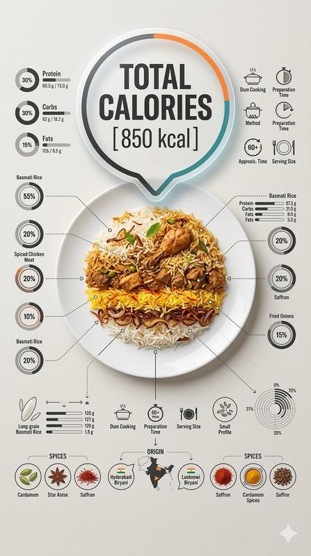 Creative Food Infographic Cross-Section Top-Down Design