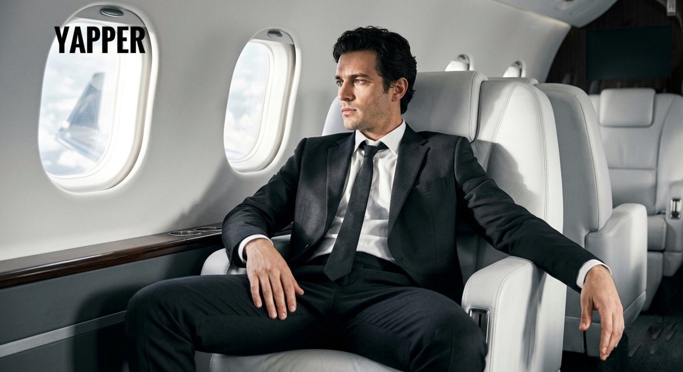 Private Jet Business Man Cinematic Portrait