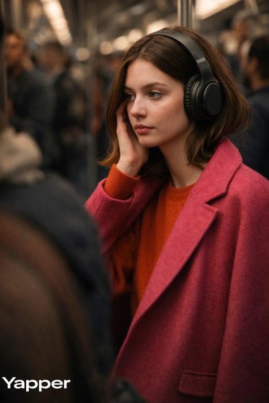 Metro Wireless Headphones Luxury Brand Campaign Portrait