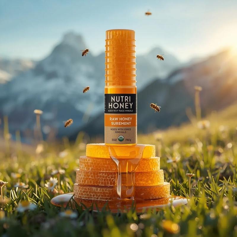 Honey Product Meadow Honeycomb Golden Hour Commercial Advertising Photography