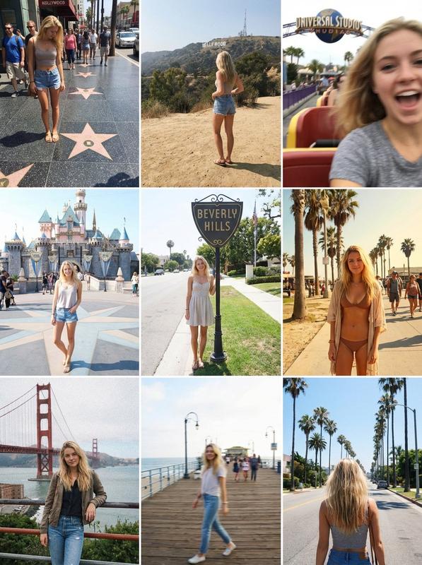 California Dreaming Landmark Travel Grid