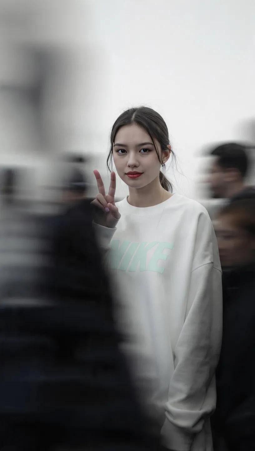 Urban Motion Blur Fashion Street Portrait