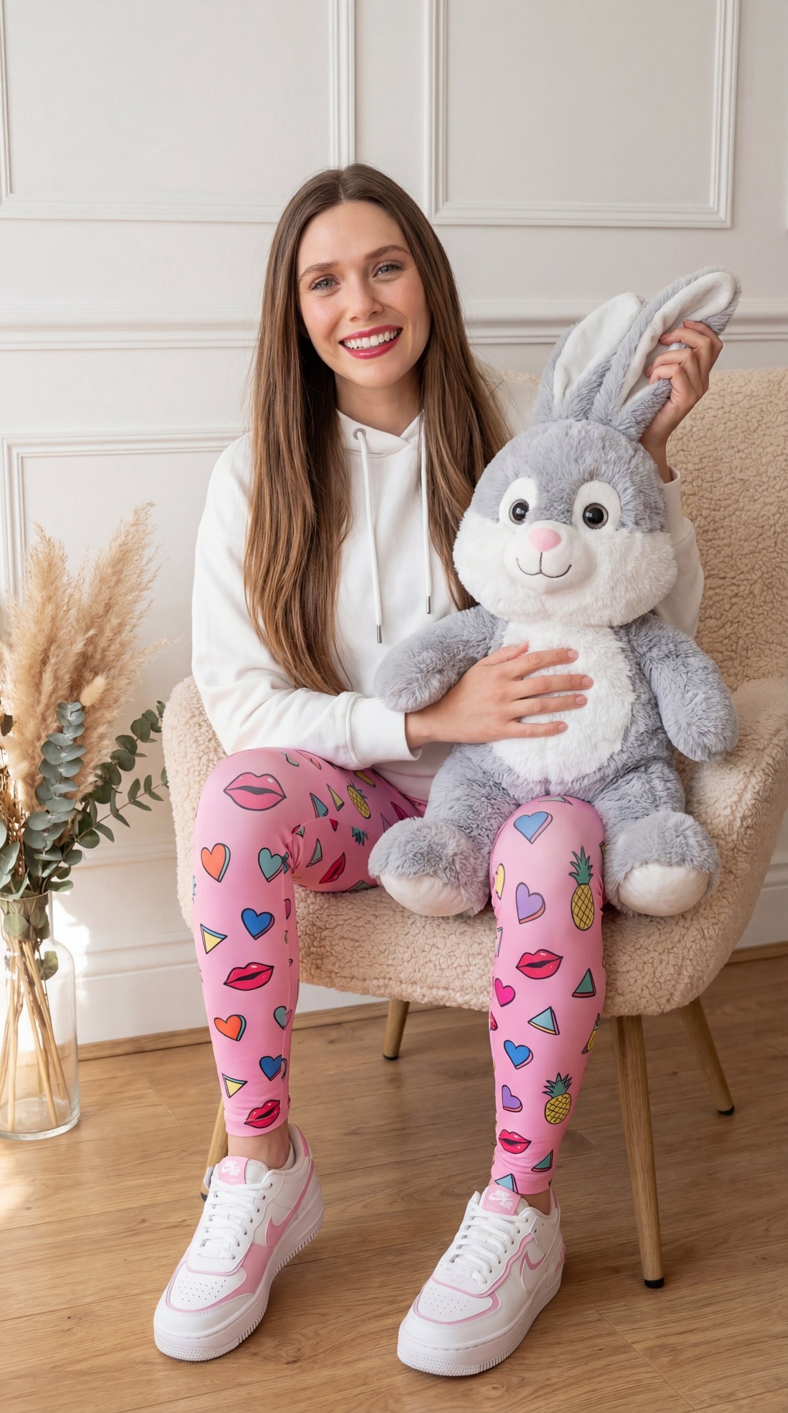 Easter Plush Bunny Sweet Portrait