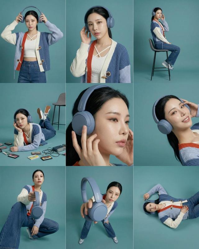 3x3 Grid Headphone Product Shoot Storyboard
