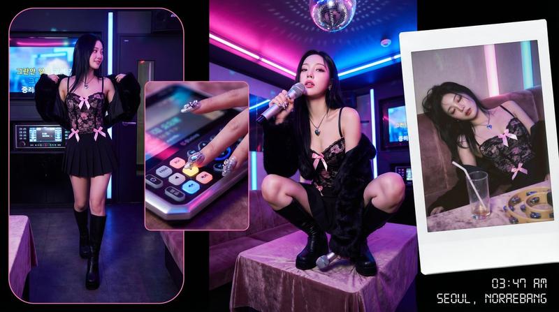 4-Panel Korean Karaoke Storytelling Fashion Collage