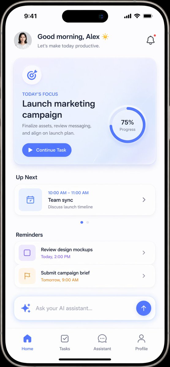 SaaS AI Dashboard Landing Page