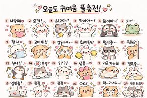 Kawaii Animal Sticker Sheet