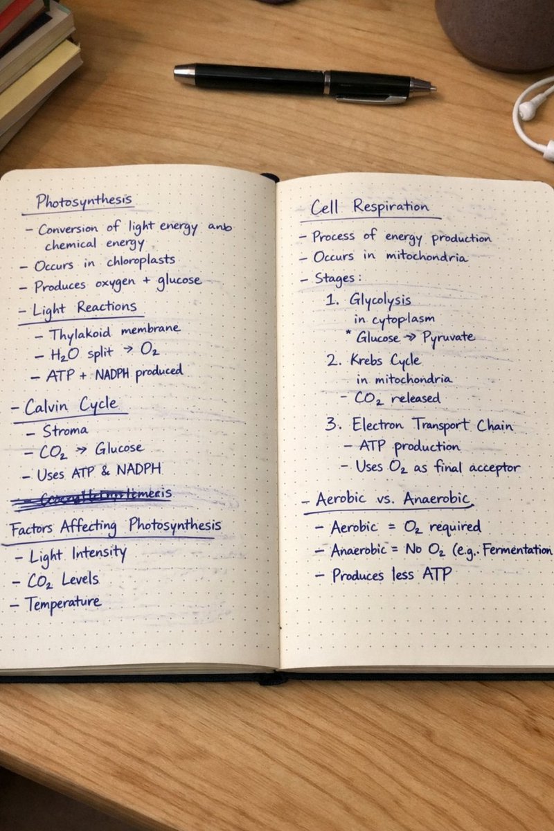Handwritten Study Notes
