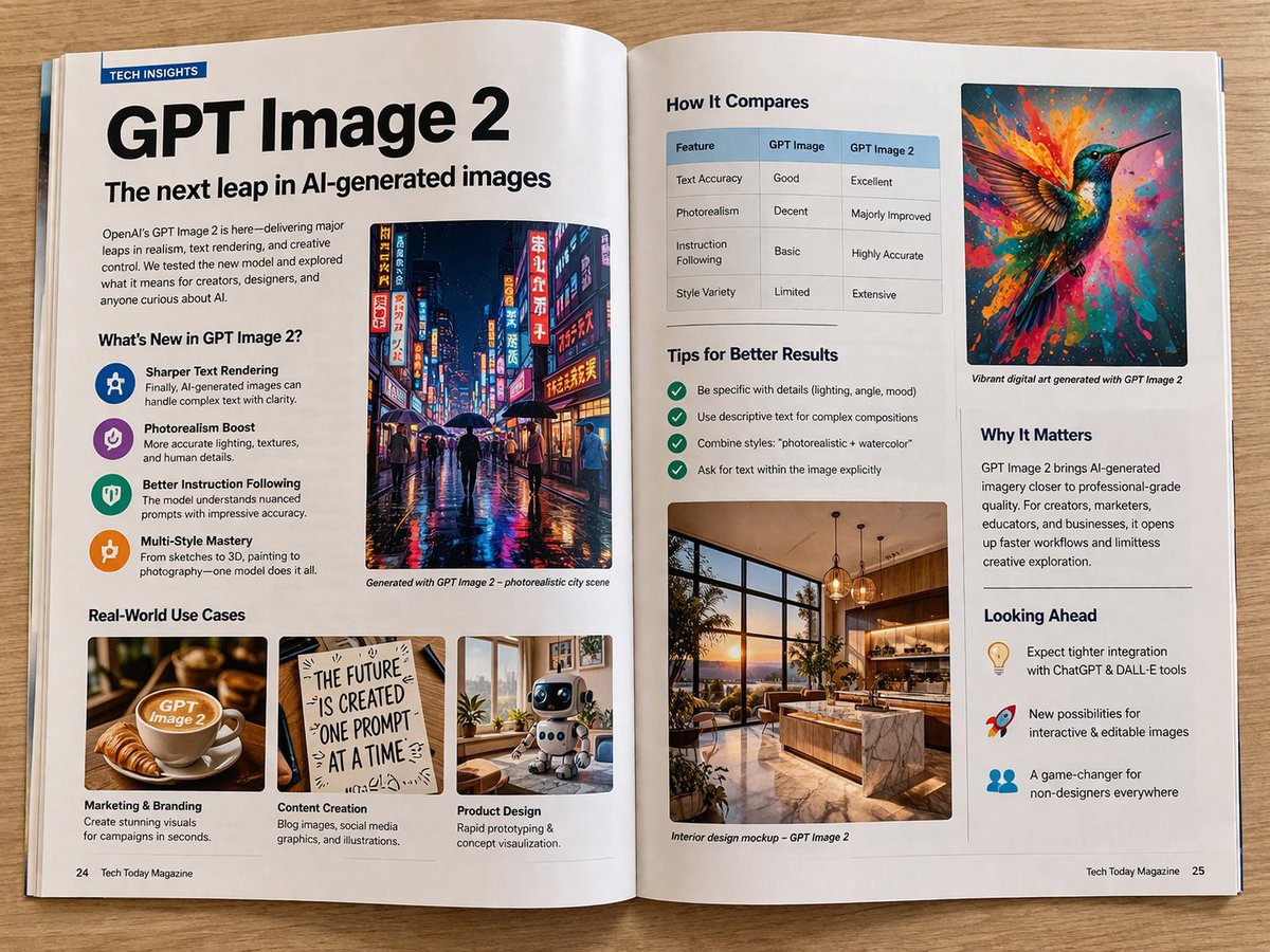 Phone Shot Magazine Spread