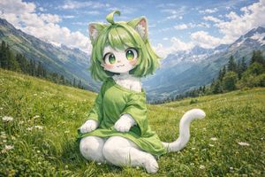 Alpine Meadow Cat-Girl