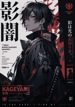 Poster Style Anime Character Art