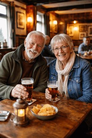 Couple Portrait in a Bar