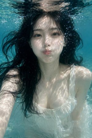 Photorealistic Underwater Portrait