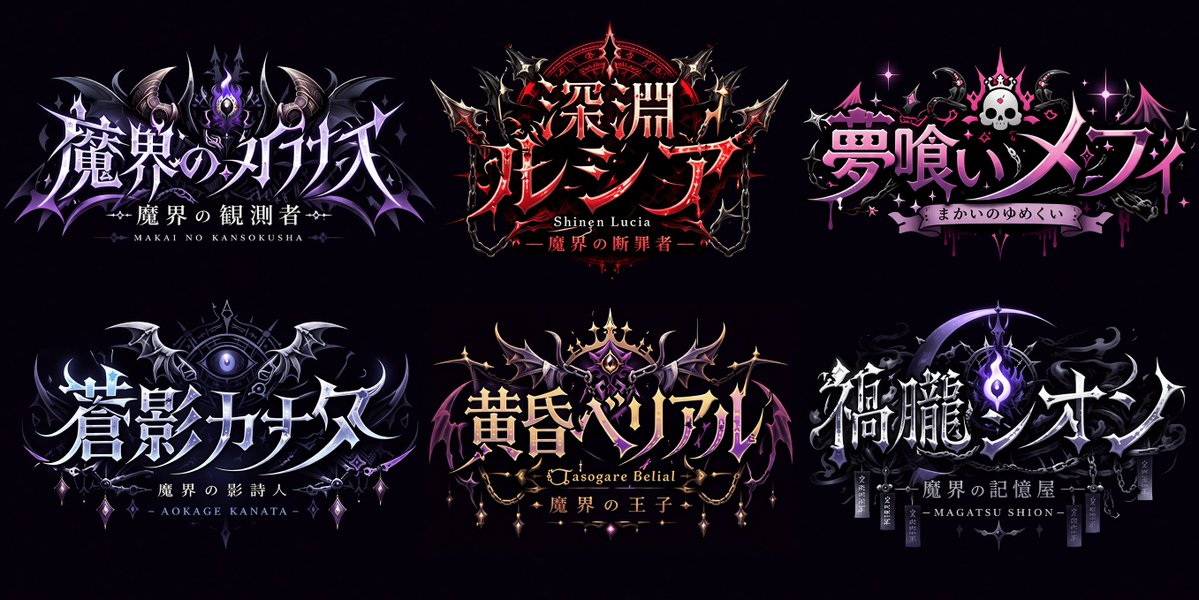 Gothic VTuber Logo Design