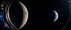 Moon and Earth
