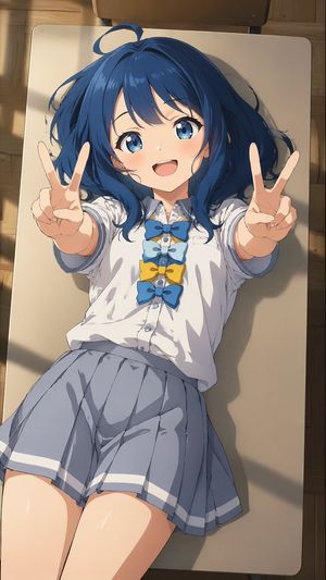 Overhead Anime Girl Portrait
