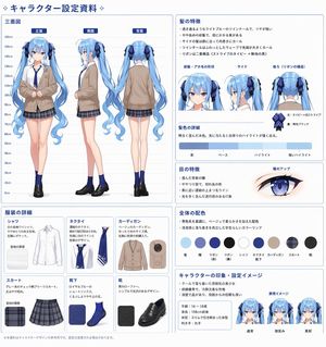Anime Character Design Reference Sheet