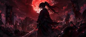 Dark Fantasy Samurai Battlefield