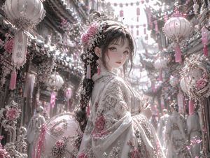 Pastel Pink and Silver Elegance