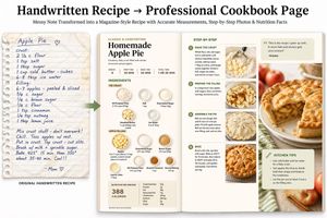 Professional Recipe Layout Generator
