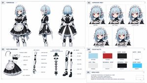 Cyber Maid Character Design