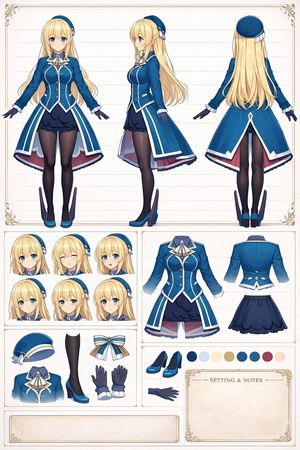 Anime Character Reference Sheet