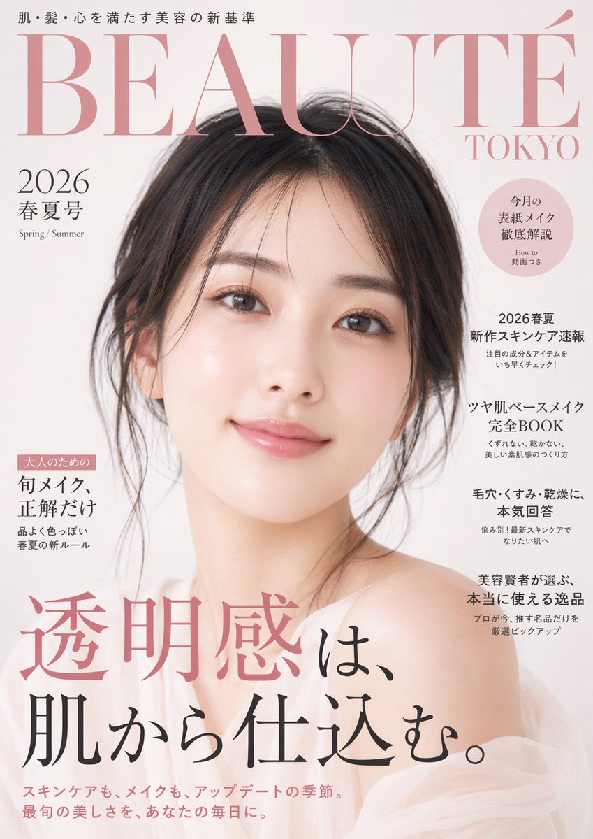 Japanese Beauty Magazine Cover