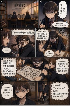 6-panel manga page