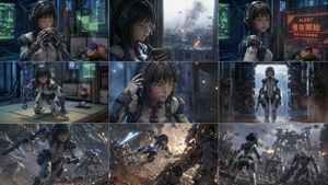 Sci-Fi Action Storyboard
