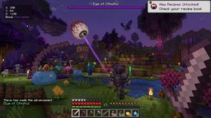 Voxel Survival Game Boss Battle HUD