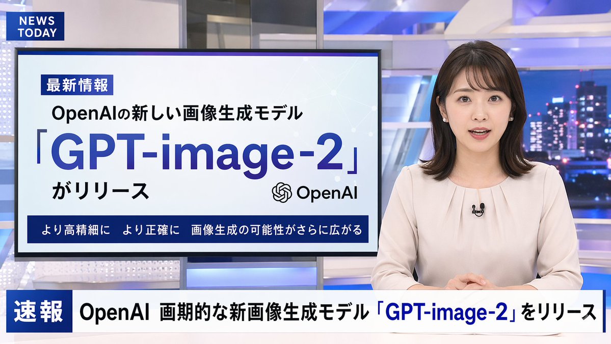 Television News Broadcast Scene