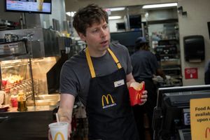 Candid Fast Food Employee