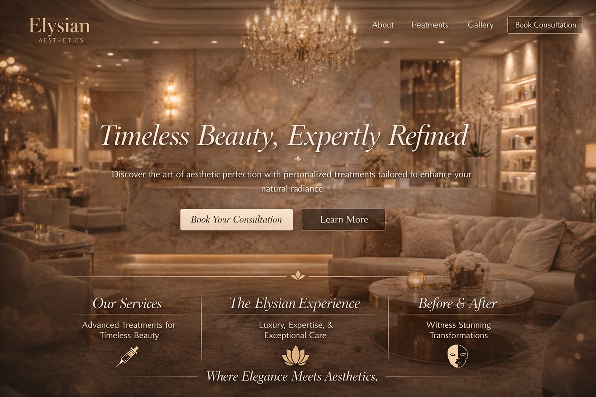 Luxury Aesthetics Clinic Website Design