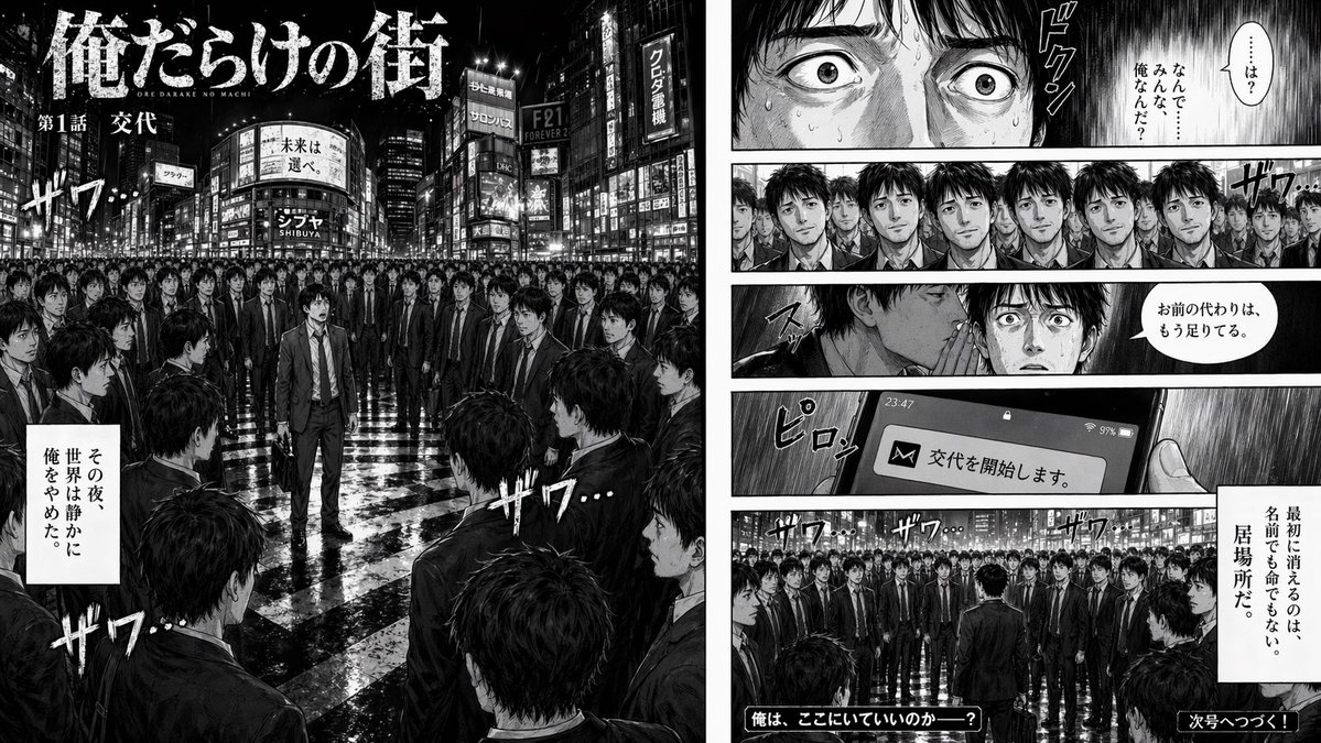 Psychological Thriller Manga Spread