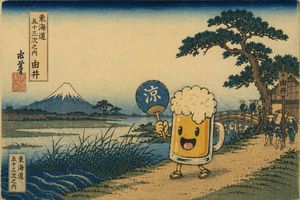 Ukiyo-e Mascot Landscape