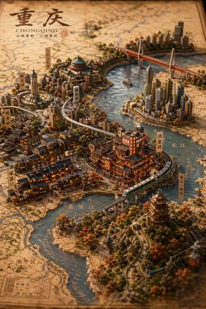 Miniature City Map of Shantou
