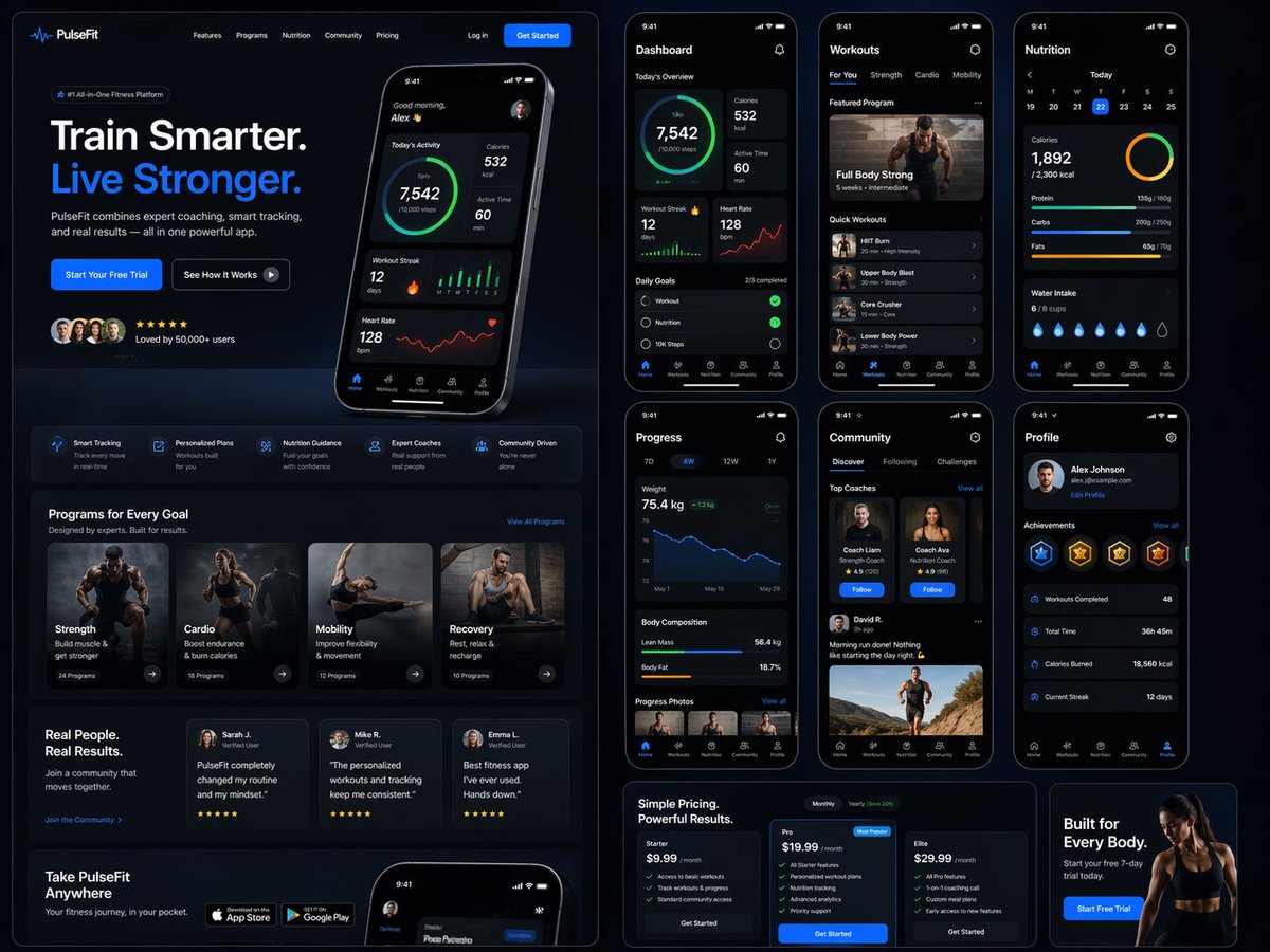 Fitness SaaS Landing Page