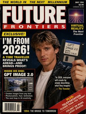 90s Time Traveler Magazine Cover