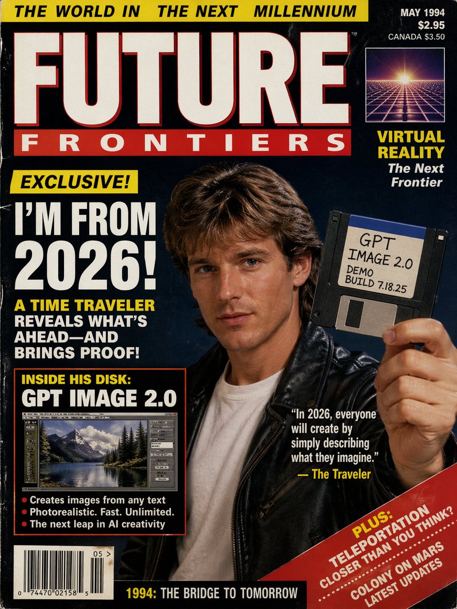 90s Time Traveler Magazine Cover