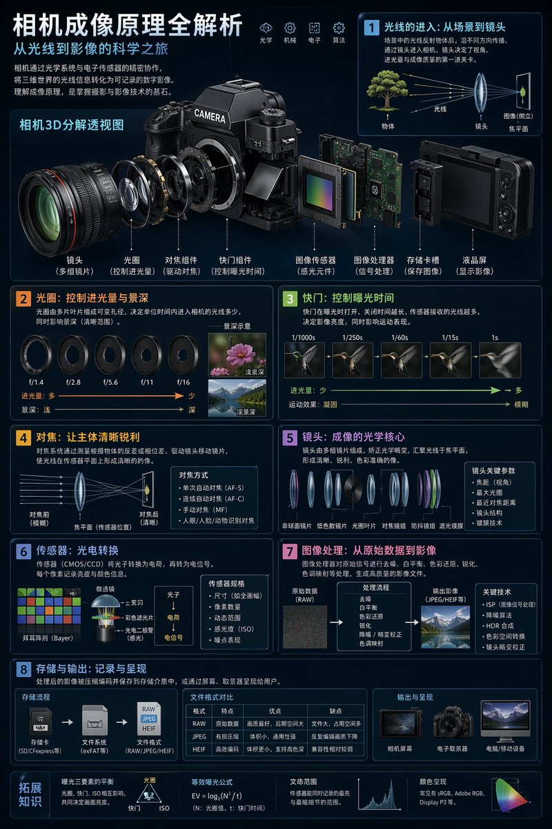 Camera Imaging Infographic