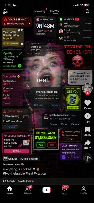 Zoomer Anxiety OS Interface