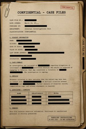 Vintage Classified Dossier