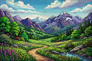 Retro Pixel Valley